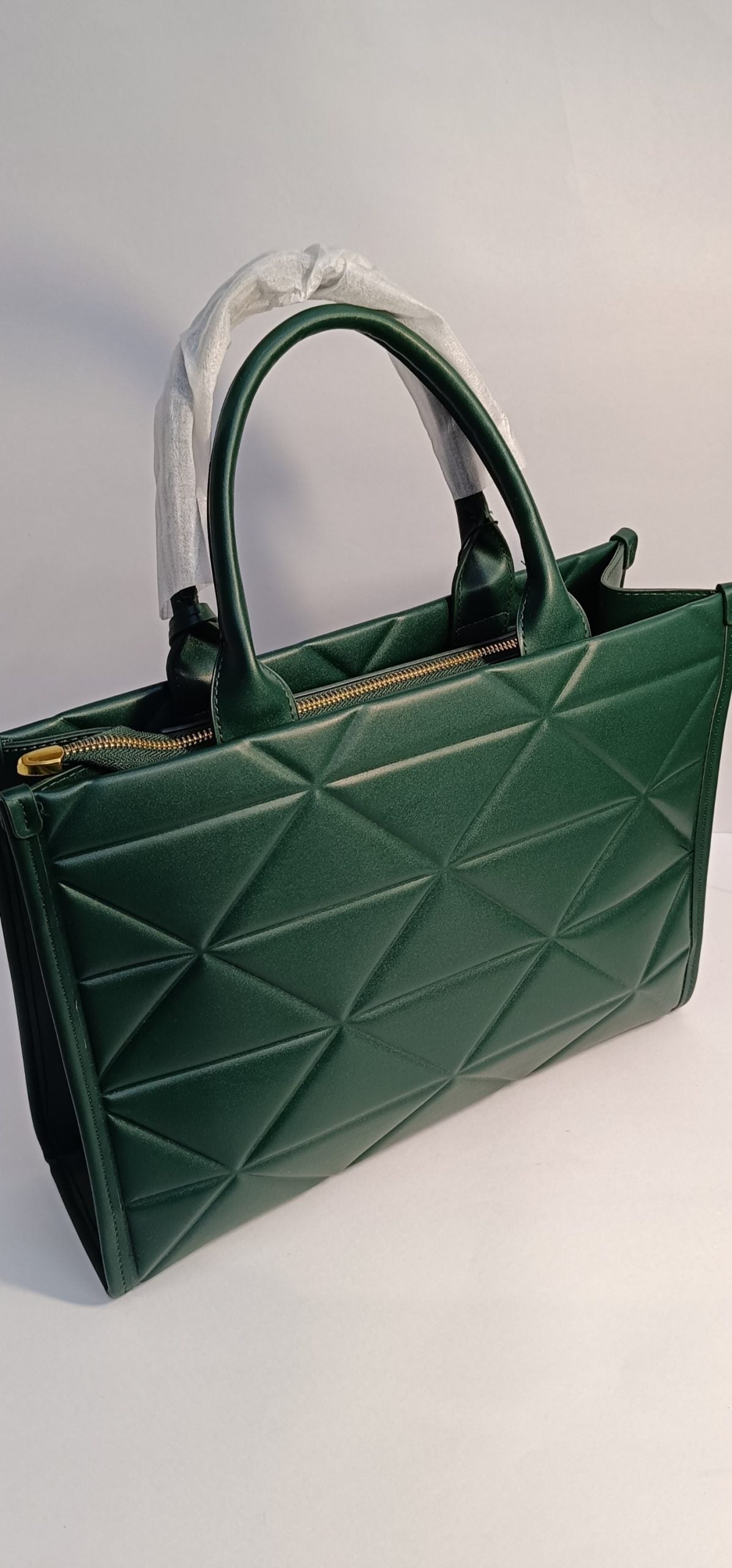 PRADA Large Leather Bag Green