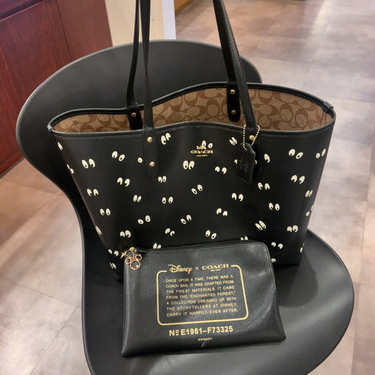 Disney X Coach Reversible City Tote In Signature Canvas