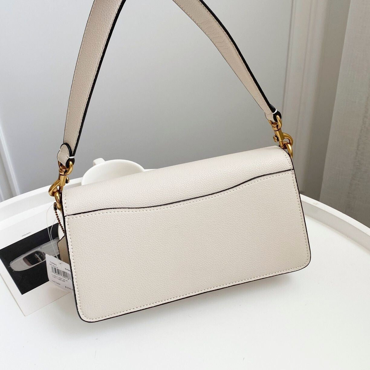 COACH Tabby Shoulder Bag 26 White