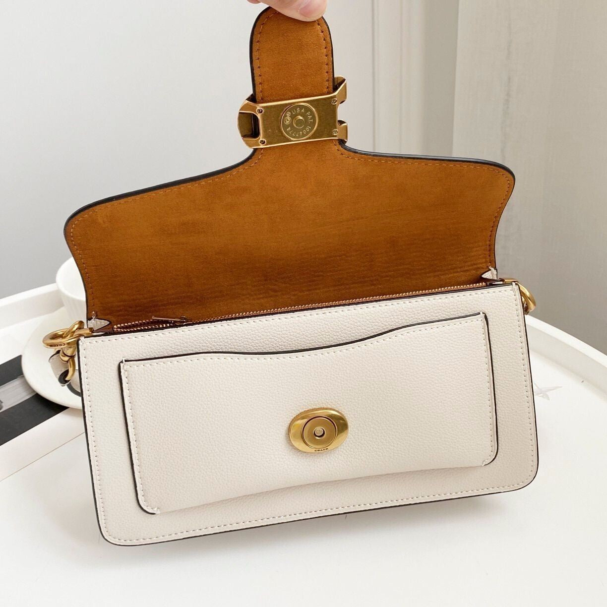 COACH Tabby Shoulder Bag 26 White