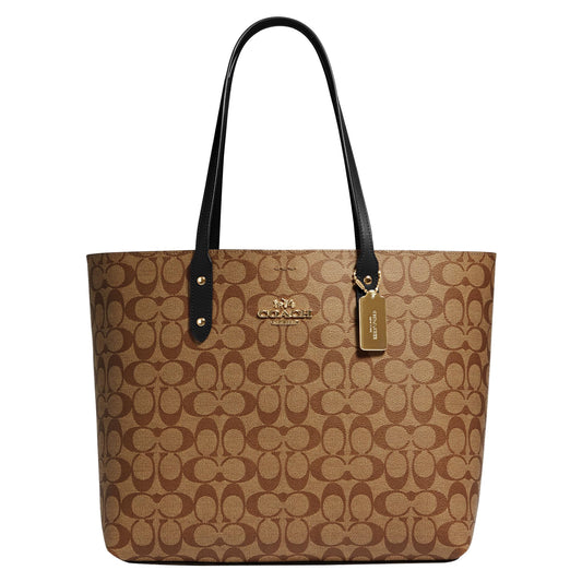 Coach Town Tote in Khaki Deep