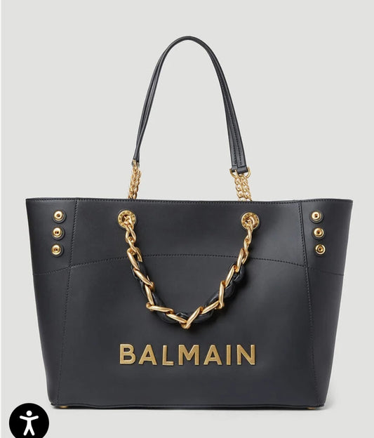 Balmain B-Army Leather Shoulder Bag