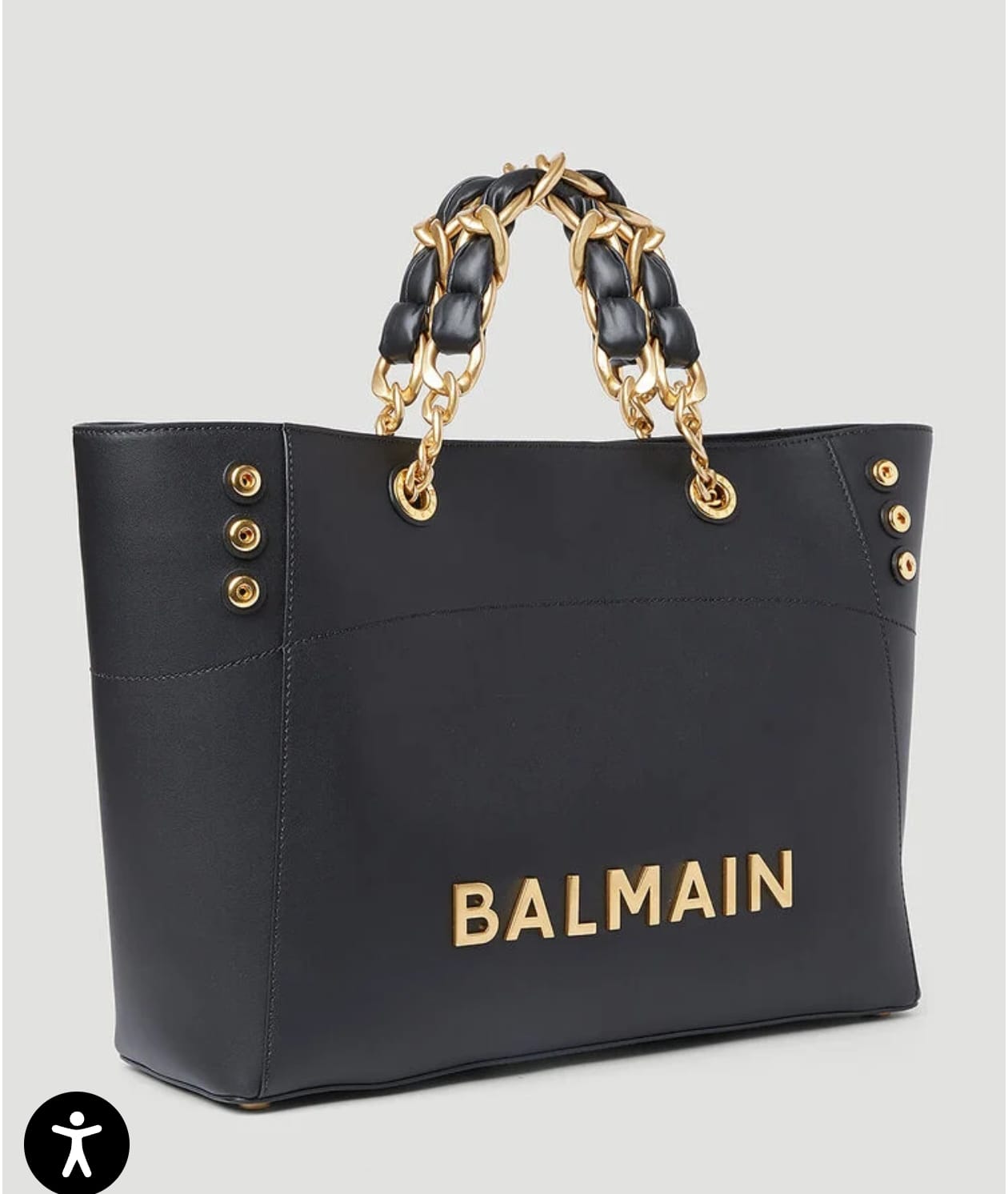Balmain B-Army Leather Shoulder Bag