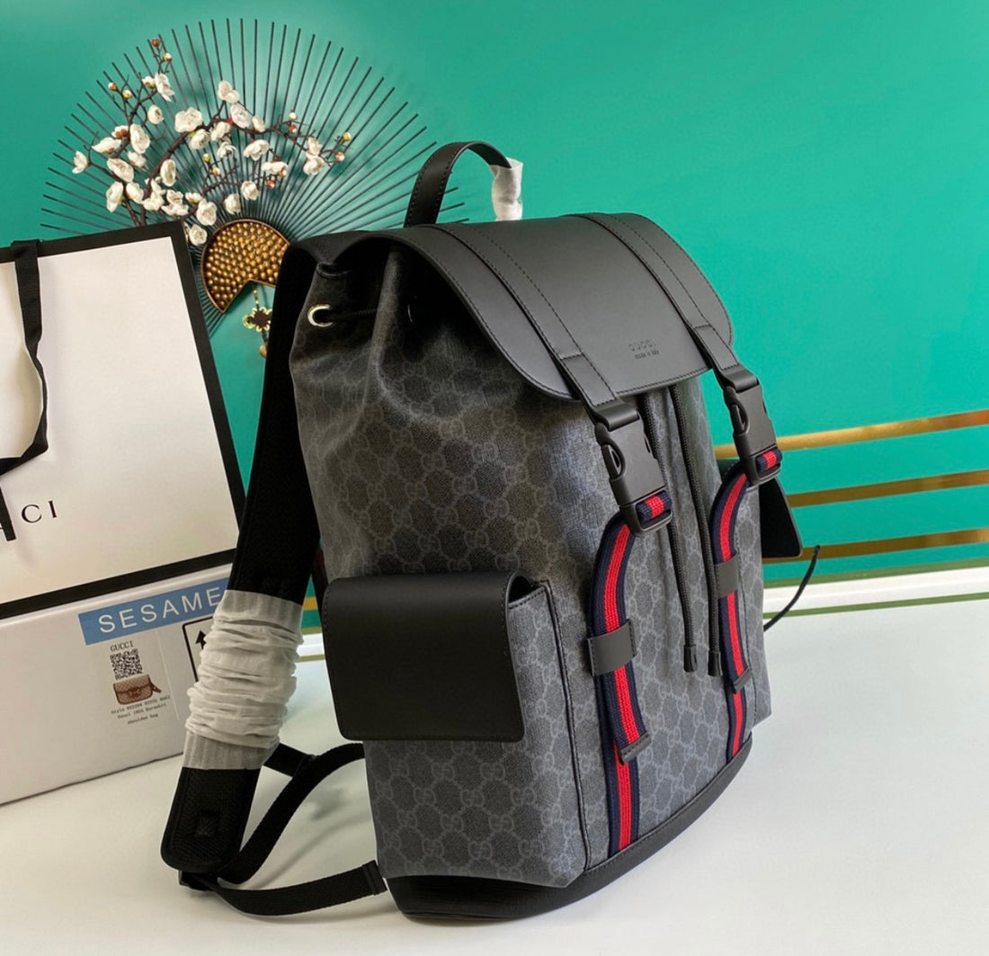 GUCCI Black Soft GG Supreme Backpack