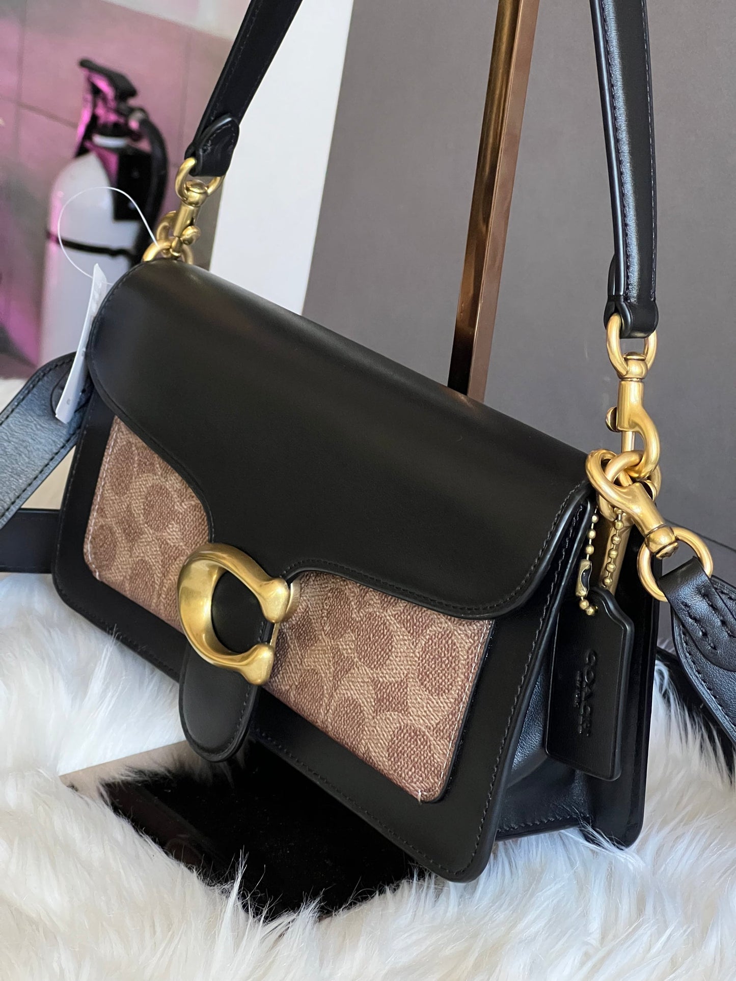 COACH Tabby Shoulder Bag 26 With Signature Canvas