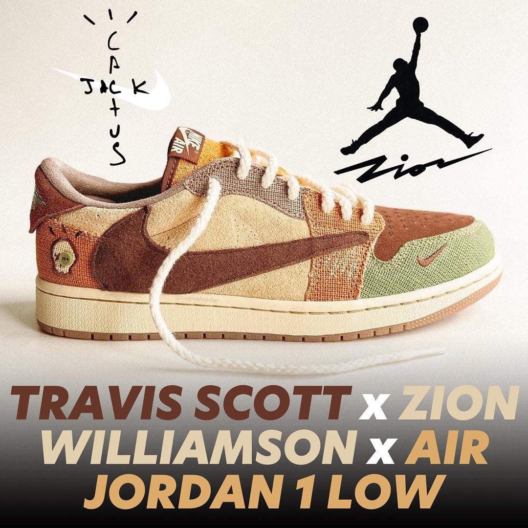 Travis Scott x Air Jordan 1 Retro Low OG x Zion Williamson 'Voodoo'