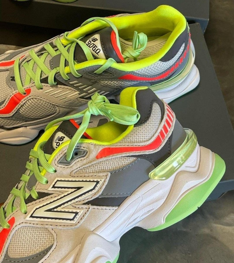 New Balance 9060 Glow Green Running Shoes