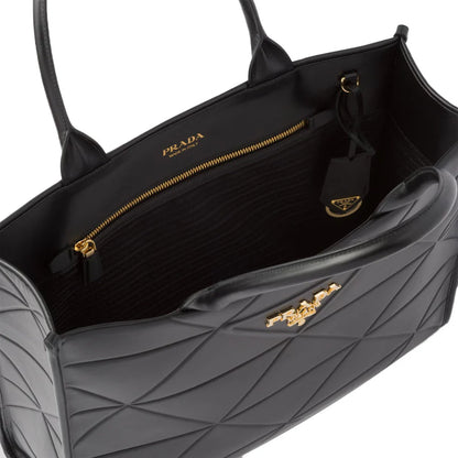 PRADA Large Leather  Bag Black