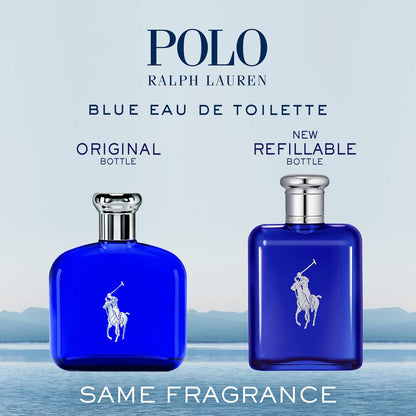 Ralph Lauren - Polo Blue - Eau de Toilette 125 ml - Men's Cologne - Aquatic & Fresh - With Citrus, Sage, and Suede - Medium Intensity