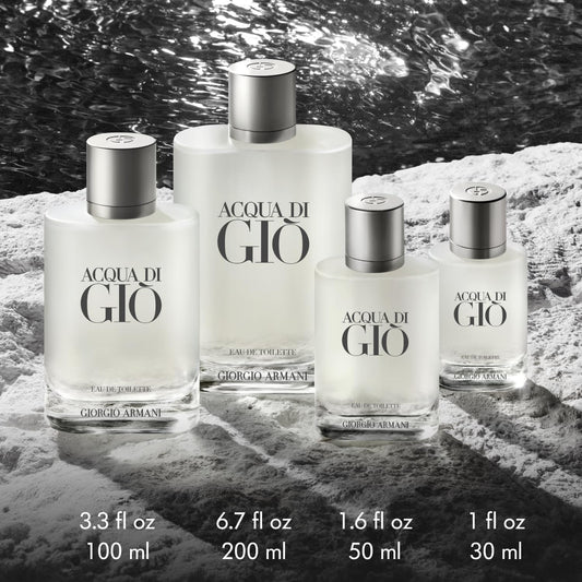 Giorgio Armani Acqua Di Gio For Men Eau De Toilette Spray, 100ml - Fresh Floral Sweet Pea Jasmine