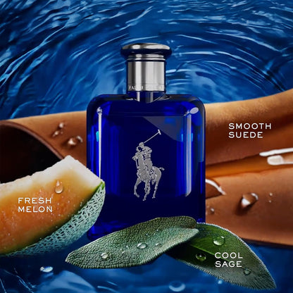 Ralph Lauren - Polo Blue - Eau de Toilette 125 ml - Men's Cologne - Aquatic & Fresh - With Citrus, Sage, and Suede - Medium Intensity