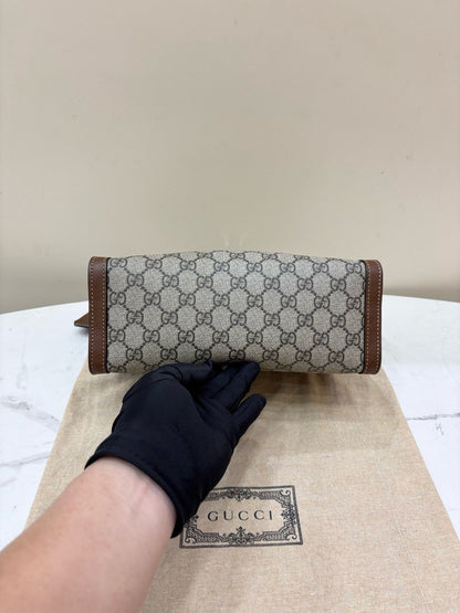 Gucci Paddle Lock GG Supreme Small Shoulder Bag