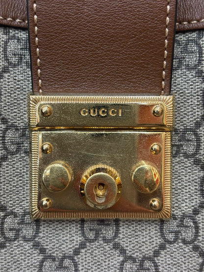 Gucci Paddle Lock GG Supreme Small Shoulder Bag