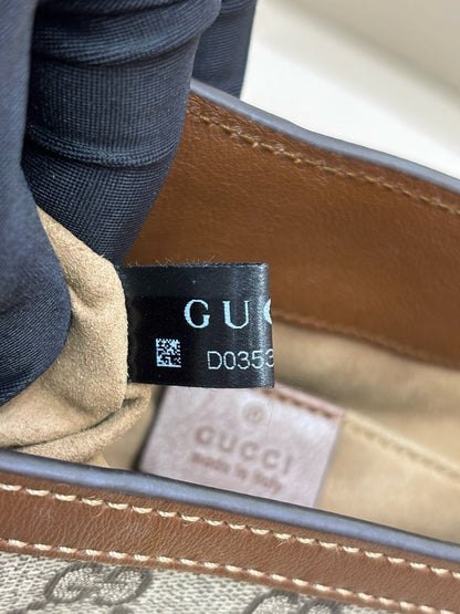 Gucci Paddle Lock GG Supreme Small Shoulder Bag