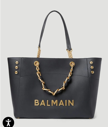 Balmain B-Army Leather Shoulder Bag