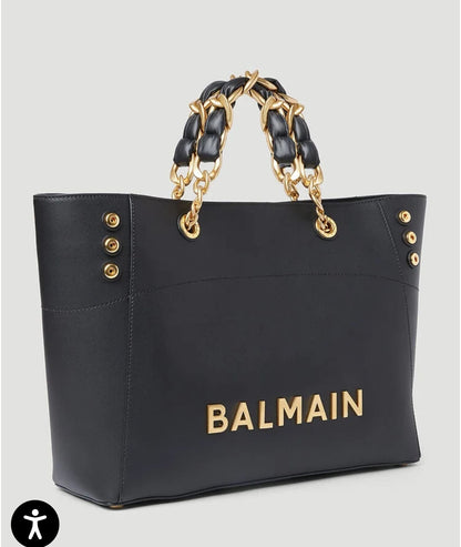 Balmain B-Army Leather Shoulder Bag