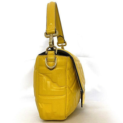 Fendi Baguette  Yellow nappa leather bag