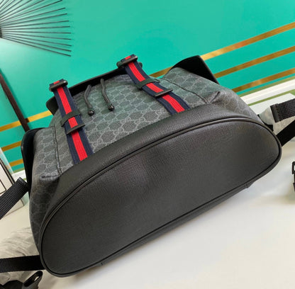 GUCCI Black Soft GG Supreme Backpack