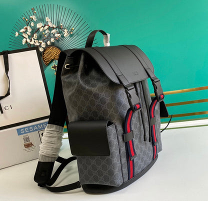 GUCCI Black Soft GG Supreme Backpack