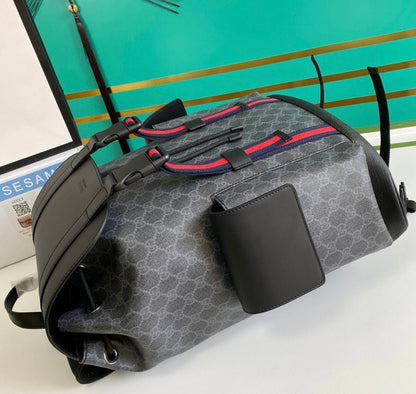 GUCCI Black Soft GG Supreme Backpack