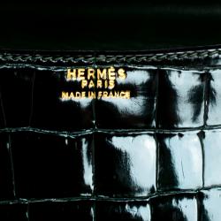 Hermes Dark Green Crocodile Vintage Constance 23 Bag