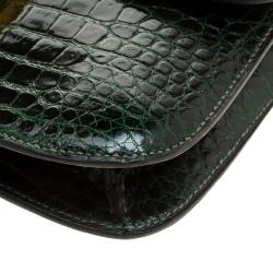 Hermes Dark Green Crocodile Vintage Constance 23 Bag