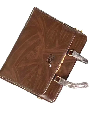 Mont Blanc Pure Leather Laptop Bag