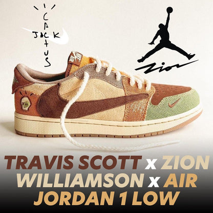 Travis Scott x Air Jordan 1 Retro Low OG x Zion Williamson 'Voodoo'