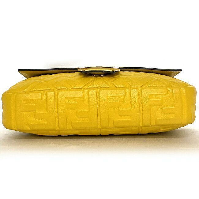 Fendi Baguette  Yellow nappa leather bag